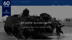 What 60jahrebundeswehr.de website looked like in 2015 (8 years ago)