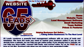 What 65leads.com website looked like in 2017 (7 years ago)