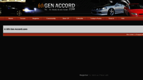 What 6thgenaccord.com website looked like in 2017 (6 years ago)