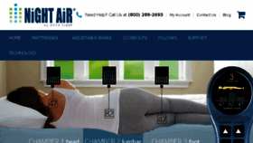 What 6chamberairbed.com website looked like in 2018 (5 years ago)