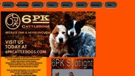 What 6pkcattledogs.com website looked like in 2018 (5 years ago)