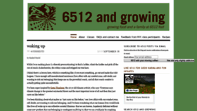 What 6512andgrowing.com website looked like in 2019 (4 years ago)