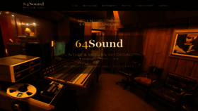 What 64sound.com website looked like in 2019 (4 years ago)