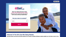 What 60date.co.uk website looked like in 2020 (4 years ago)
