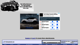 What 67-72chevytrucks.com website looked like in 2021 (3 years ago)