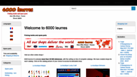 What 6000leurres.fr website looked like in 2021 (3 years ago)