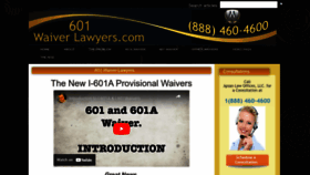 What 601waiverlawyers.com website looked like in 2023 (1 year ago)
