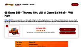 What 68gamebai.mom website looked like in 2023 (This year)