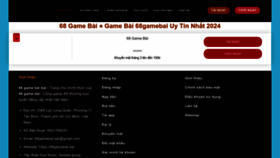 What 68gamebai.lat website looks like in 2024 