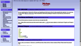 What 76chan.org website looked like in 2014 (9 years ago)