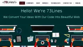 What 73lines.com website looked like in 2015 (8 years ago)
