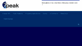 What 7peak.pl website looked like in 2016 (7 years ago)
