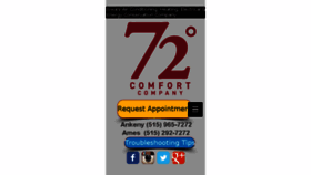 What 72degrees.com website looked like in 2016 (7 years ago)