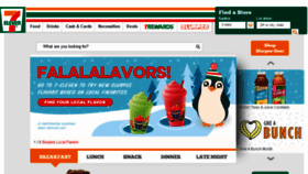 What 7eleven.com website looked like in 2017 (7 years ago)