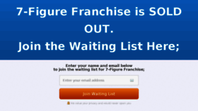 What 7figurefranchise.net website looked like in 2017 (7 years ago)
