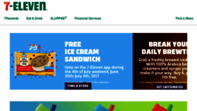 What 7eleven.com website looked like in 2017 (6 years ago)