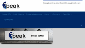 What 7peak.pl website looked like in 2017 (6 years ago)
