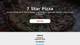 What 7starpizza.net website looked like in 2017 (6 years ago)