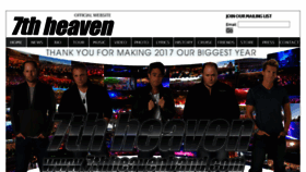 What 7thheavenband.com website looked like in 2018 (6 years ago)