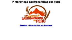 What 7maravillasgastronomicas.com website looked like in 2018 (5 years ago)
