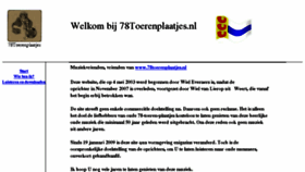 What 78toerenplaatjes.nl website looked like in 2018 (5 years ago)