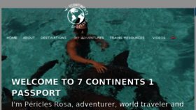 What 7continents1passport.com website looked like in 2018 (5 years ago)