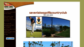 What 7lakescountryclub.com website looked like in 2018 (5 years ago)