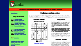 What 7sudoku.com website looked like in 2019 (5 years ago)