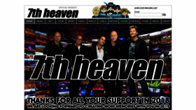 What 7thheavenband.com website looked like in 2019 (5 years ago)
