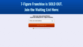 What 7figurefranchise.net website looked like in 2019 (4 years ago)