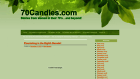 What 70candles.com website looked like in 2019 (4 years ago)