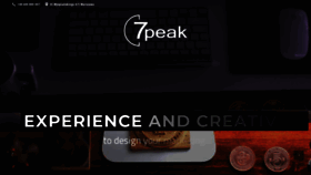 What 7peak.pl website looked like in 2019 (4 years ago)