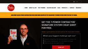 What 7powercontractor.com website looked like in 2019 (4 years ago)