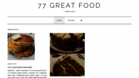 What 77greatfood.com website looked like in 2019 (4 years ago)