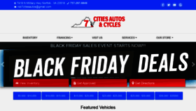What 7citiesautosandcycles.com website looked like in 2019 (4 years ago)