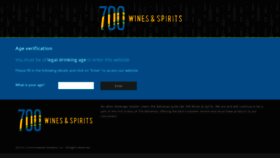 What 700winesandspirits.com website looked like in 2019 (4 years ago)