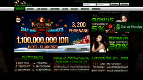 What 77betsports.casino website looked like in 2020 (4 years ago)