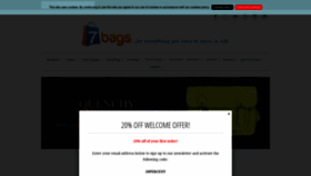 What 7bags.co.uk website looked like in 2020 (4 years ago)