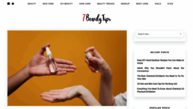 What 7beautytips.com website looked like in 2020 (4 years ago)