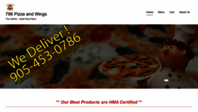 What 786pizza.com website looked like in 2020 (4 years ago)