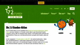 What 72stunden.de website looked like in 2020 (3 years ago)