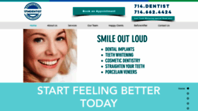 What 714dentist.com website looked like in 2020 (3 years ago)