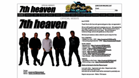 What 7thheavenband.com website looked like in 2020 (3 years ago)