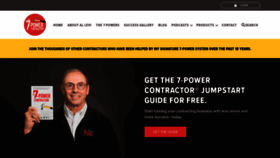 What 7powercontractor.com website looked like in 2020 (3 years ago)