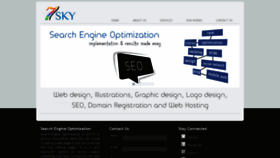 What 7sky.co.in website looked like in 2020 (3 years ago)