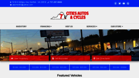 What 7citiesautosandcycles.com website looked like in 2020 (3 years ago)