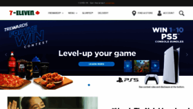 What 7-eleven.ca website looked like in 2021 (4 years ago)