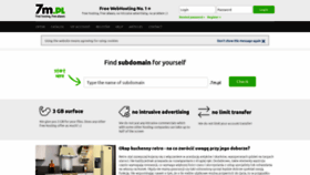 What 7m.pl website looked like in 2021 (3 years ago)