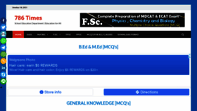 What 786times.com website looked like in 2021 (3 years ago)