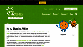 What 72stunden.de website looked like in 2022 (1 year ago)